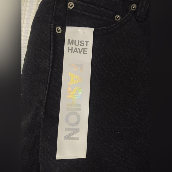 Black Denim Mini Skirt - Picture 5 of 6